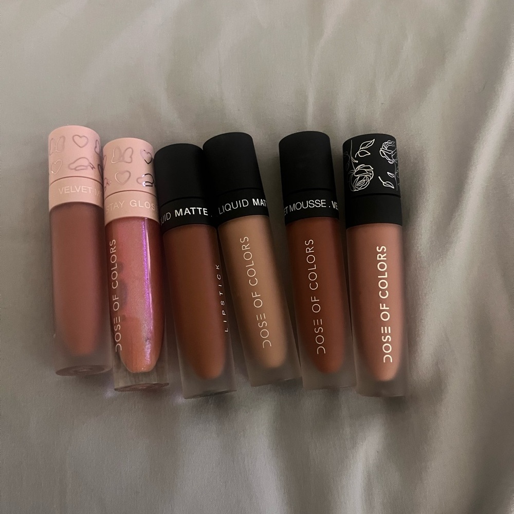 DOSE OF COLORS LIP BUNDLE shades Donald Duck, Daisy DuckSpicySandCorknuderose